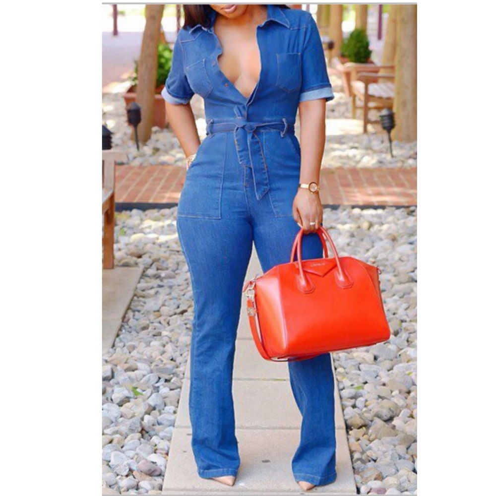 Denim jumpsuit